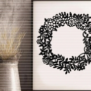 Kranz Blumen Plotterdatei SVG DXF