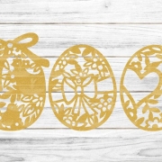 Ostereier Deko Plotterdatei SVG DXF