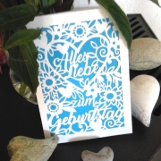 Karte Geburtstag Plotterdatei SVG DXF
