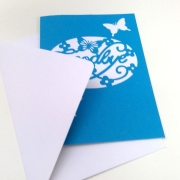 Karte Good by Plotterdatei SVG DXF