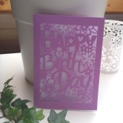 Happy Birthday Karte Plotterdatei SVG DXF