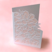 Karte Blumen B6 Plotterdatei SVG DXF