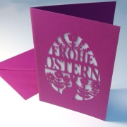 Karte Frohe Ostern Plotterdatei SVG DXF