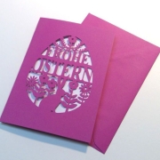 Karte Frohe Ostern Plotterdatei SVG DXF