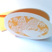 Karte Taube mit Kuvert Plotterdatei SVG DXF