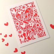 Karte Vatertag Plotterdatei SVG DXF