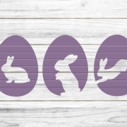 Ostereier mit Hasen Plotterdatei SVG DXF