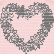 Osterherz Plotterdatei SVG DXF